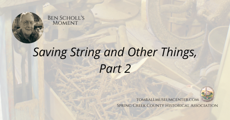 Saving String and Other Things Part 2 by Ben Scholl