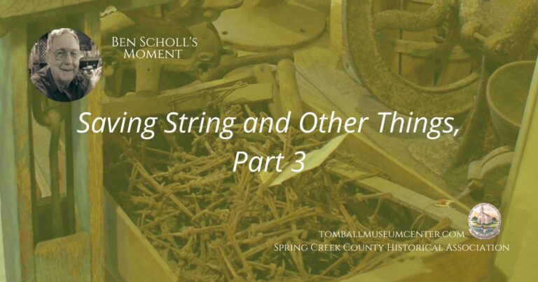 Saving String and Other Things Part 3